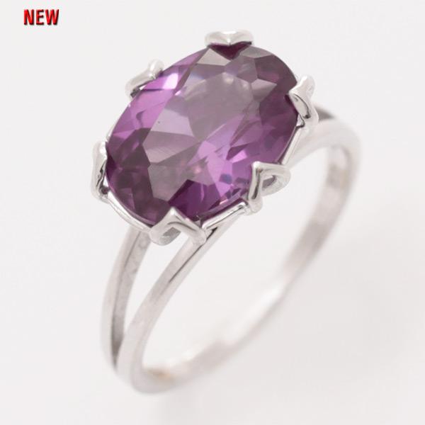 Кольцо с александритом синтетическим из Серебра
