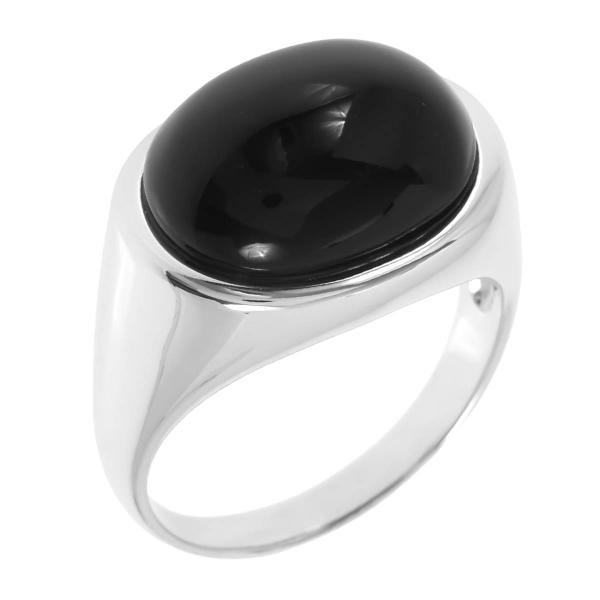 Кольцо с ониксом из Серебра