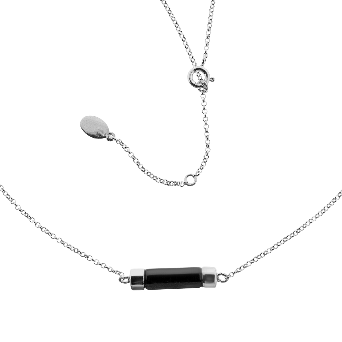 Колье с ониксом из Серебра